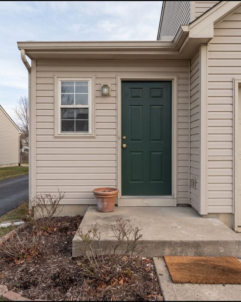 A plain front door and step